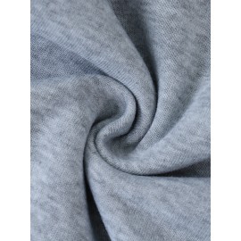 Women'S Butterfly Printed Hoodie, Casual Pullover with Slight Stretch, All Seasons, Polyester, 250g/m² Knit Fabric, Hooded Collar, Large Size