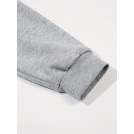 [Christmas Oversized Hoodie] Christmas-Themed Oversized Hoodie, Women's Plus Size Spring and Autumn Round Neck Casual Sweatshirt