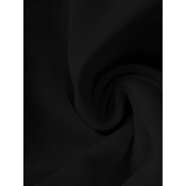 [Winter Clothing Construction] Plus Size Women's Elegant Bow Detail Sweatshirt | Cozy Long Sleeve Crewneck Pullover, Solid Color Casual Fall/Winter Wear