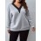 [Plus Size Sweatshirt] Plus Size, Autumn and Winter New European Style Plus Size Solid Color V-Neck Lace Elegant Pullover Sweatshirt for Women
