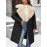 Plus Size - Women'S Plus Size Winter Coat - Thick Warm Long Jacket with Lapel Collar, Non-Stretch Fabric, Button Front Closure, Casual Elegant Outerwear For Fall & Winter (machine Washable) - Solid Color, Plus Size Winter Coats For Women