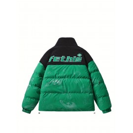 Plus Size Outdoor Soft Shell Jacket, Fashion Ladies Small Stand Collar Lapel Casual Clothes, Color Block Design, Women's Coat Outerwear For Fall And Winter