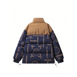 Women's Fashion Outdoor Softshell Jacket With Unique Letter Pattern, High Collar, Autumn/Winter Sports Style