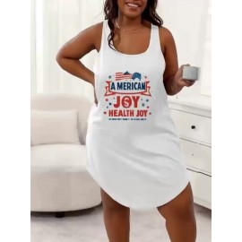 Lady's oversized dress Gray Dress with Inspirational Message 100%, breathable womens tops