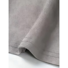 Lady's oversized dress Gray Dress with Inspirational Message 100%, breathable womens tops