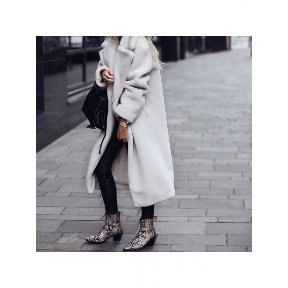 Women's Winter Warm Coat with Reversible Fleece Collar & Button Front Placket - Machine Washable Solid Color Cold-Weather Jacket for Fall and Winter Outerwear